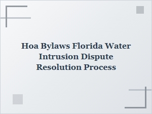 Resolving Water Damage Disputes in Your Florida Hoa