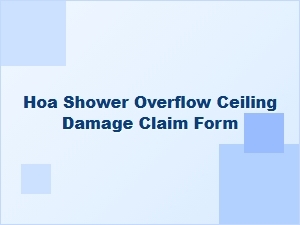 Filing a Claim for Hoa Shower Overflow Damage