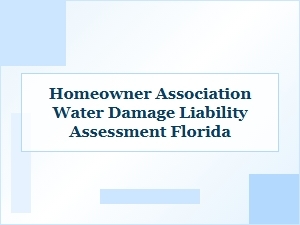 Florida Hoa Water Damage Liability Assessment Guide