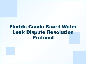 Resolving Water Leak Disputes in Florida Condos