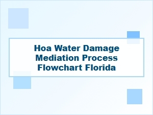 Florida Hoa Water Damage Mediation Flowchart