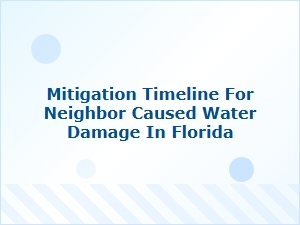 Florida Water Damage Resolution Timeline