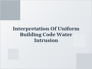 Florida Water Intrusion Case Law Examples